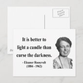 Carte Postale Citation de Eleanor Roosevelt 3b (Devant / Derrière)