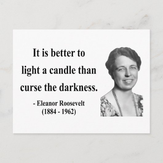 Carte Postale Citation de Eleanor Roosevelt 3b (Devant)