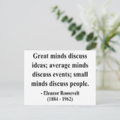 Carte Postale Citation de Eleanor Roosevelt 5a (Debout devant)