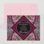Carte Postale Citation de fleurs Budda Branches (Devant / Derrière)