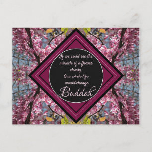 Carte Postale Citation de fleurs Budda Branches