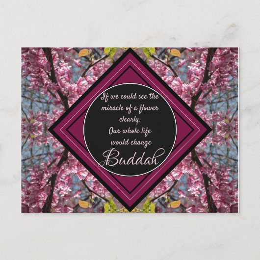 Carte Postale Citation de fleurs Budda Branches (Devant)