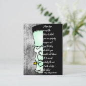 Carte Postale Citation de Frankenstein's Monster, Shelley Love & (Debout devant)