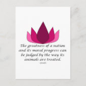 Carte Postale Citation de Gandhi (Devant)