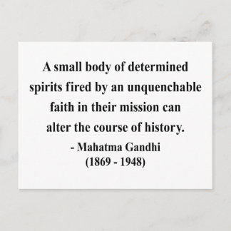 Carte Postale Citation de Gandhi 6a