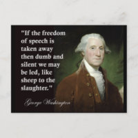 Citation de George Washington pour la liberté d'ex