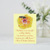 Carte Postale Citation de Hans Christian Anderson (Debout devant)