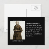 Carte Postale Citation de Harriet Tubman (Devant / Derrière)
