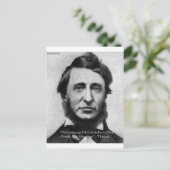 Carte Postale Citation de Henry David Thoreau (Debout devant)