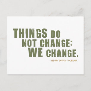 Carte Postale Citation de Henry David Thoreau