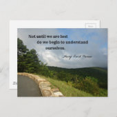 Carte Postale Citation de Henry David Thoreau sur la compréhensi (Devant / Derrière)