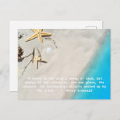 Carte Postale Citation de Henry Grunwald Beach (Devant / Derrière)