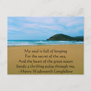 Carte Postale Citation de Henry Wadsworth Longfellow