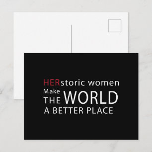 Carte Postale Citation de HERstoric Women Empowerment