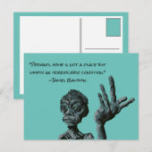 Carte Postale citation de james baldwin (Devant / Derrière)