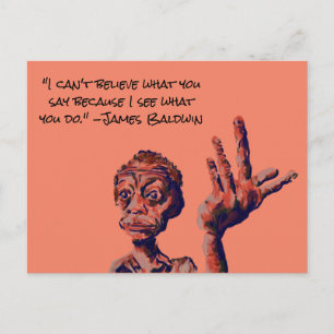 Carte Postale citation de james baldwin