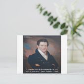 Carte Postale Citation de James Fenimore Cooper (Debout devant)
