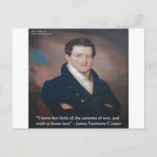 Carte Postale Citation de James Fenimore Cooper (Devant)