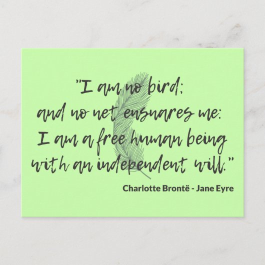 Carte Postale Citation de Jane Eyre II (Devant)
