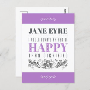 Carte Postale Citation De Jane Eyre - Je Préférerais Toujours Êt