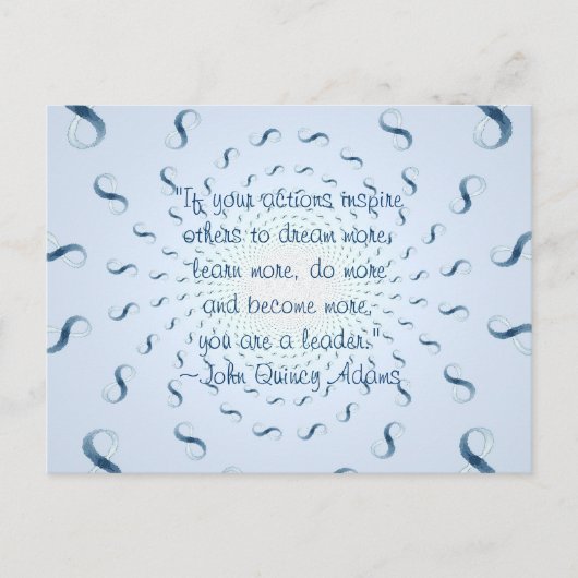Carte Postale Citation de John Quincy Adams (Devant)