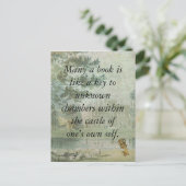 Carte Postale Citation de Kafka sur les livres (Debout devant)