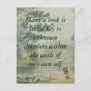 Carte Postale Citation de Kafka sur les livres