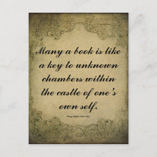 Carte Postale Citation de Kafka sur les livres