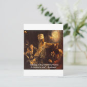 Carte Postale Citation de la fête de Belshazzar et de Rembradt (Debout devant)