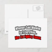 Carte Postale Citation de la lutte contre le cancer (Devant / Derrière)