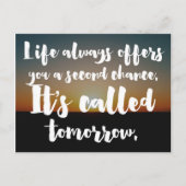 Carte Postale Citation de la seconde chance (Devant)