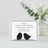 Carte Postale Citation de l'ami Chanson dans votre coeur et les (Debout devant)