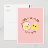 Carte Postale Citation de l'amitié et de l'amour de pun de nourr (Devant / Derrière)