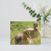 Carte Postale Citation de leadership inspirationnel "Pas un cri" (Debout devant)