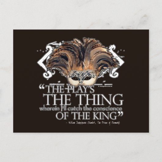 Carte Postale Citation de lecture de hameçon (Devant)