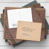 Carte Postale Citation de lecture de la machine Jane Austen