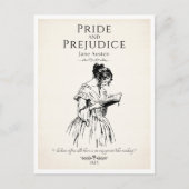 Carte Postale Citation de lecture Jane Austen de Lover (Devant)