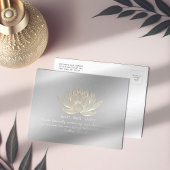 Carte Postale Citation de l'instructeur de méditation Silver Gol