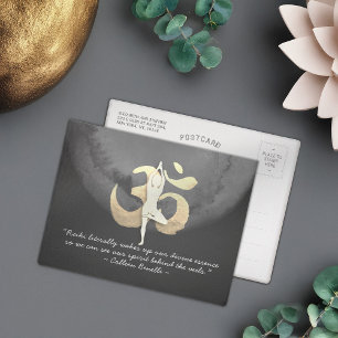 Carte Postale Citation de l'instructeur de méditation YOGA Arbre