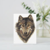 Carte Postale Citation de loup et de pack - Collection d'animaux (Debout devant)