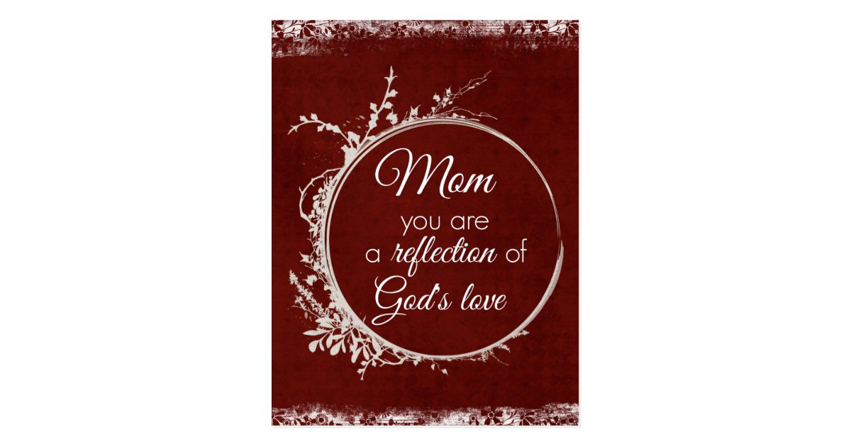 Carte Postale Citation De Maman Reflexion De L Amour De Dieu Zazzle Be