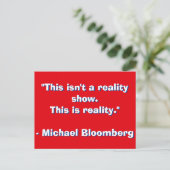 Carte Postale Citation de Michael Bloomberg (Debout devant)