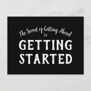 Carte Postale Citation de motivation pour le secret du succès en