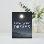 Carte Postale Citation de motivation pour Vivre vos Rêves (Debout devant)