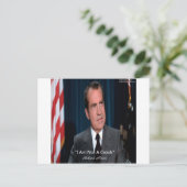 Carte Postale Citation de Nixon & Pas un Escroc (Debout devant)