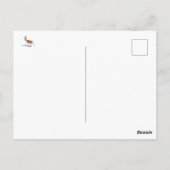Carte Postale Citation de Noël avec design rétro de renne (Dos)