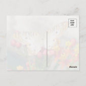 Carte Postale Citation de papillon de paon blanc (Dos)