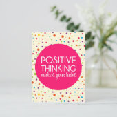 Carte Postale Citation de pensée positive (Debout devant)