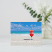 Carte Postale Citation de plage (Debout devant)