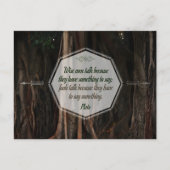 Carte Postale Citation de Platon Inspirationnelle "Les hommes sa (Devant)